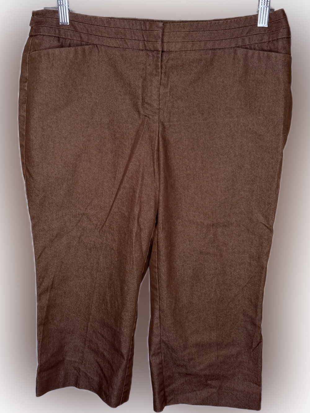 New York & Company Brown Capri Pants